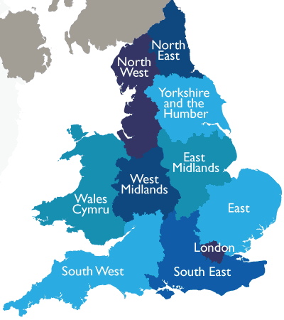 map of the UK